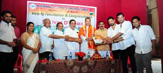 MLC Ivan D;Souza felicitated  1
